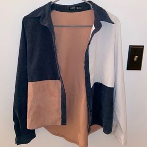 Retro Colorful Button Up Shirt Size Small